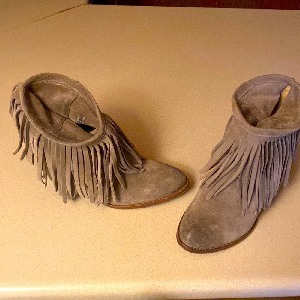 Suede Frye Booties